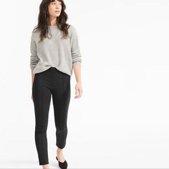 EVERLANE The Stretch Ponte Side Zip Crop Pant Black 2 - Picture 1 of 6